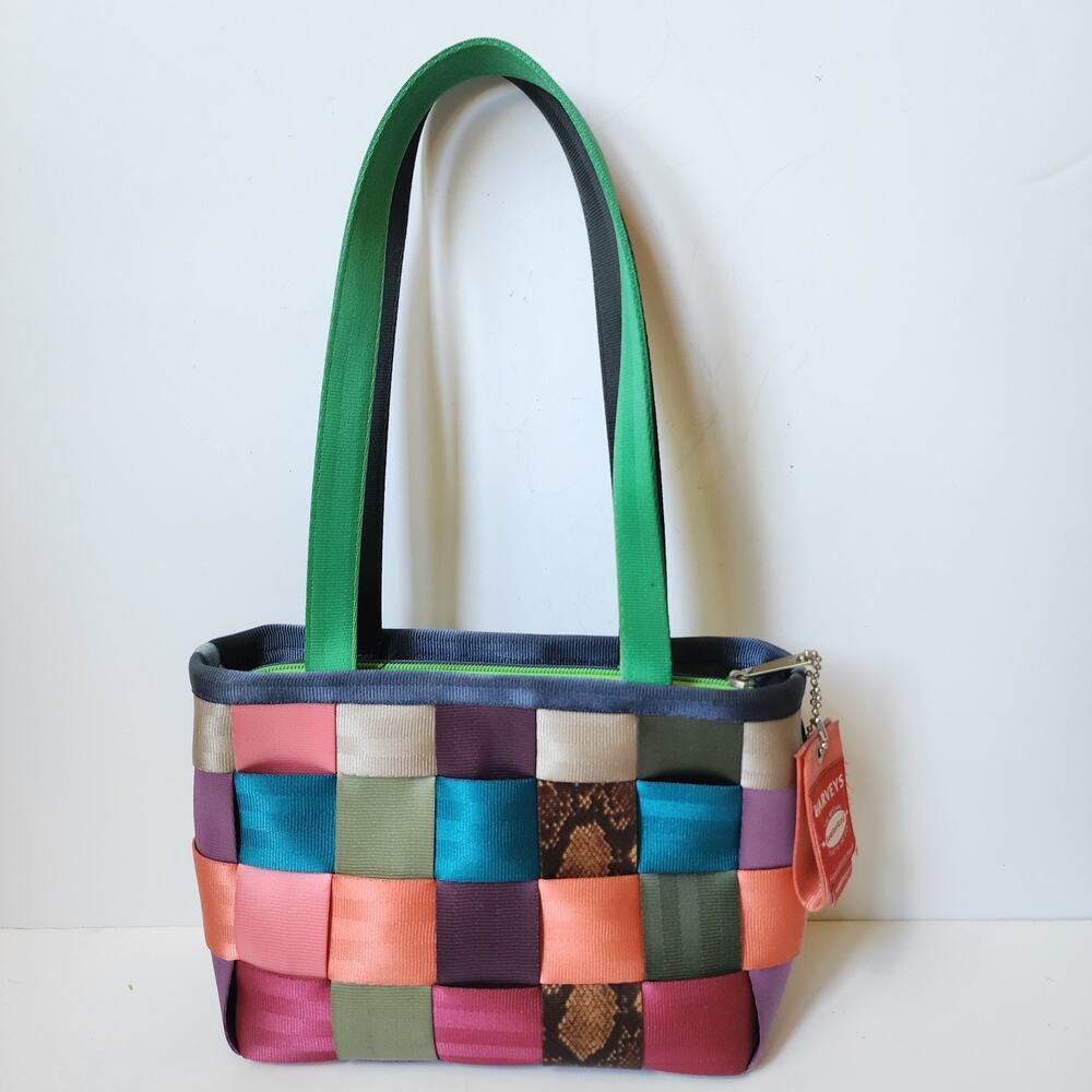 Harvey's Seatbelt Purse Original Paint by Numbers Multi-color Tote Bag Handbag - Picture 3 of 11